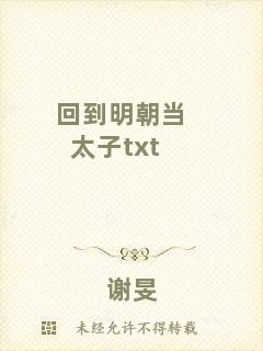 回到明朝當(dāng)太子txt