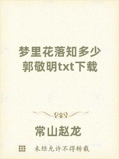 夢里花落知多少郭敬明txt下載